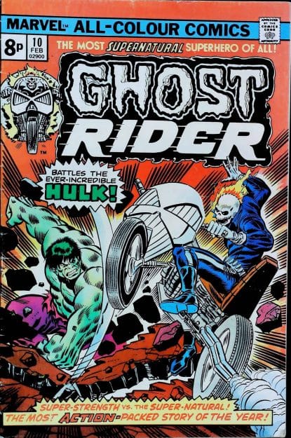 Couverture de GHOST RIDER (1973) #10 - par Ron Wilson - lecubeacomics.com