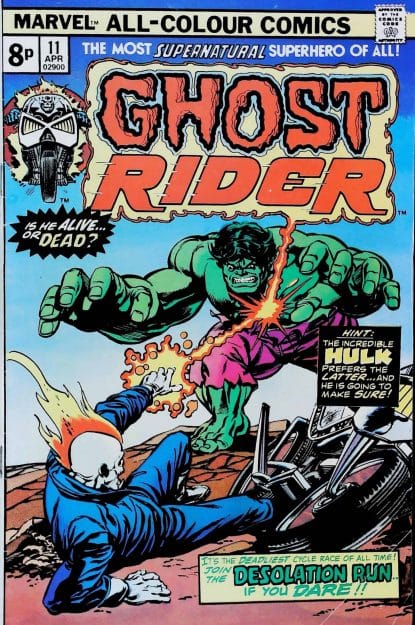 Couverture de GHOST RIDER (1973) #11 - par Gil Kane - lecubeacomics.com