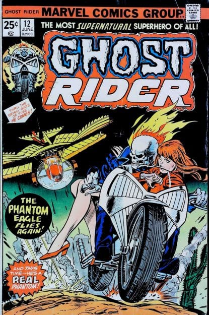 Couverture de GHOST RIDER (1973) #12 - par Gil Kane - lecubeacomics.com