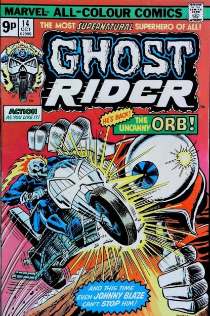 Couverture de GHOST RIDER (1973) #14 - par Ron Wilson - lecubeacomics.com