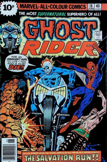 Couverture de GHOST RIDER (1973) #18 - par Rich Buckler - lecubeacomics.com