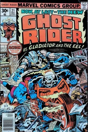 Couverture de GHOST RIDER (1973) #21 - par Jack Kirby - lecubeacomics.com