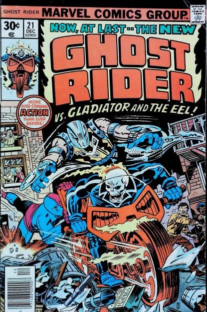 Couverture de GHOST RIDER (1973) #21 - par Jack Kirby - lecubeacomics.com