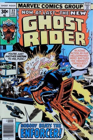 Couverture de GHOST RIDER (1973) #22 - par Jack Kirby - lecubeacomics.com
