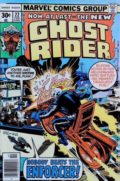 Couverture de GHOST RIDER (1973) #22 - par Jack Kirby - lecubeacomics.com