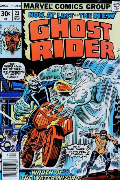 Couverture de GHOST RIDER (1973) #23 - par Jack Kirby - lecubeacomics.com