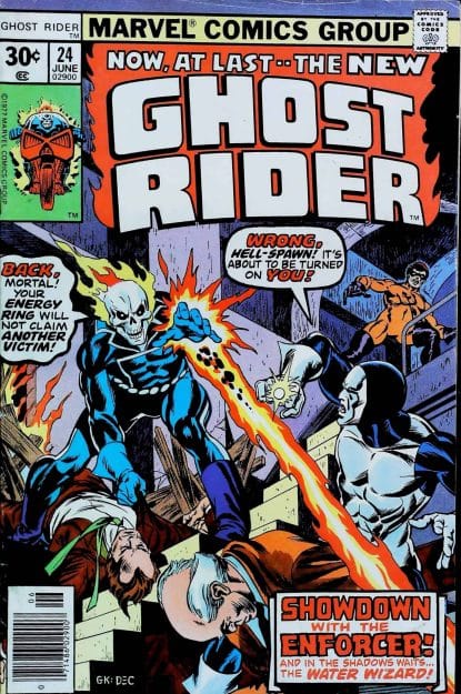 Couverture de GHOST RIDER (1973) #24 - par Gil Kane - lecubeacomics.com