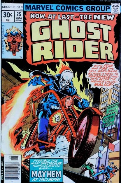 Couverture de GHOST RIDER (1973) #25 - par Gil Kane - lecubeacomics.com