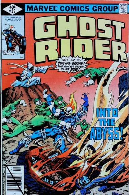 Couverture de GHOST RIDER (1973) #39 - par Bob Budiansky - lecubeacomics.com