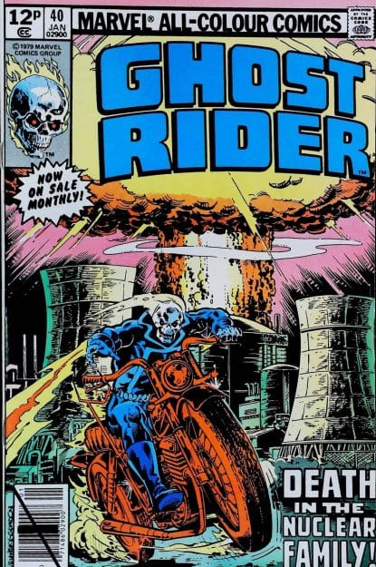 Couverture de GHOST RIDER (1973) #40 - par Bob Budiansky - lecubeacomics.com