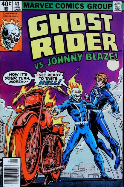 Couverture de GHOST RIDER (1973) #43 - par Bob Budiansky - lecubeacomics.com