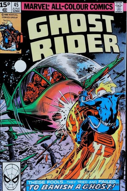 Couverture de GHOST RIDER (1973) #45 - par Bob Budiansky - lecubeacomics.com