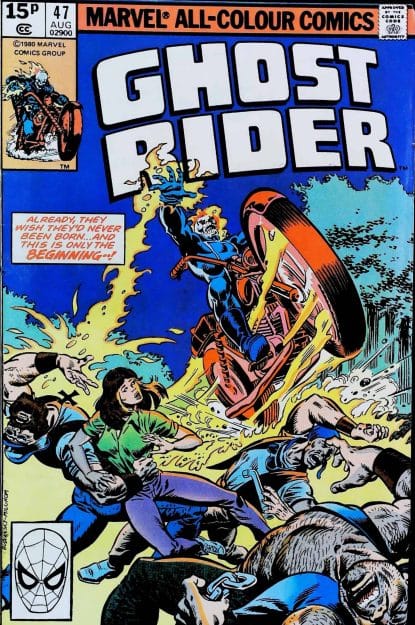 Couverture de GHOST RIDER (1973) #47 - par Bob Budiansky - lecubeacomics.com
