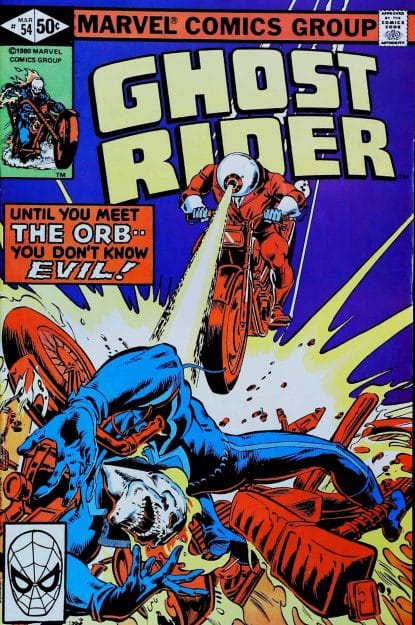 Couverture de GHOST RIDER (1973) #54 - par Bob Budiansky - lecubeacomics.com