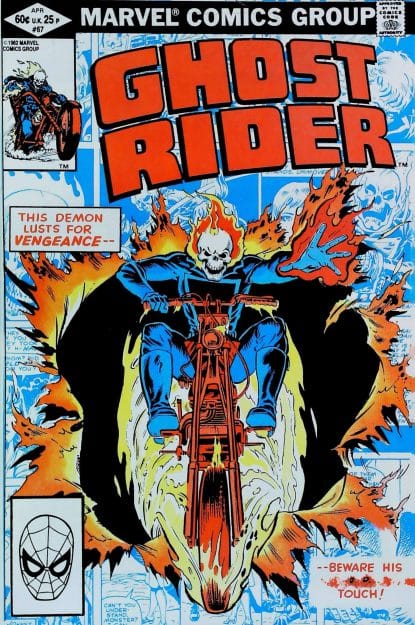 Couverture de GHOST RIDER (1973) #67 - par Bob Budiansky - lecubeacomics.com