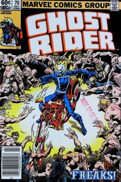 Couverture de GHOST RIDER (1973) #70 - par Bob Budiansky - lecubeacomics.com