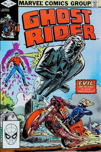 Couverture de GHOST RIDER (1973) #71 - par Bob Budiansky - lecubeacomics.com