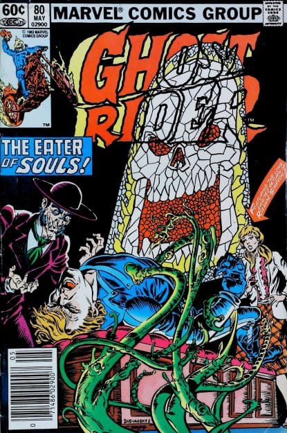 Couverture de GHOST RIDER (1973) #80 - par Bob Budiansky - lecubeacomics.com
