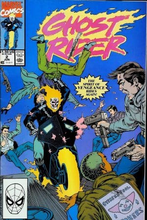 Couverture de GHOST RIDER (1990) #2 - par Javier Saltares - lecubeacomics.com