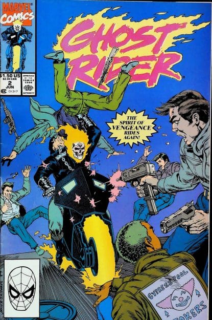 Couverture de GHOST RIDER (1990) #2 - par Javier Saltares - lecubeacomics.com