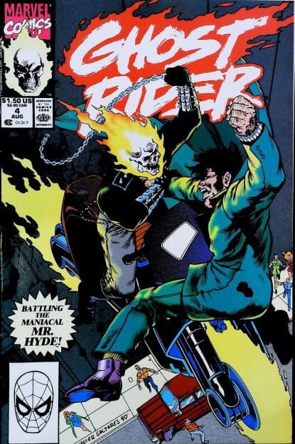 Couverture de GHOST RIDER (1990) #4 - par Javier Saltares - lecubeacomics.com