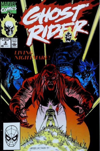 Couverture de GHOST RIDER (1990) #8 - par Javier Saltares - lecubeacomics.com