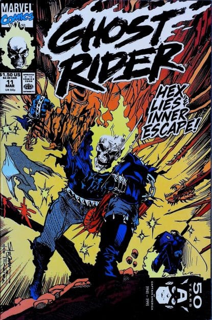 Couverture de GHOST RIDER (1990) #9 - par Javier Saltares - lecubeacomics.com