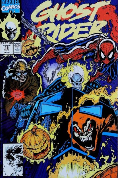 Couverture de GHOST RIDER (1990) #16 - par Mark Texeira - lecubeacomics.com