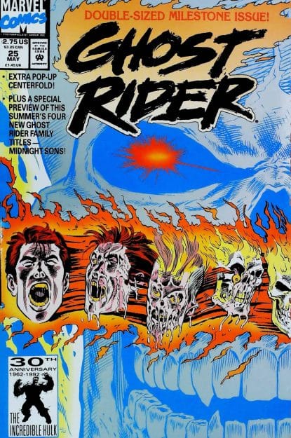 Couverture de GHOST RIDER (1990) #25 - par Ron Wagner - lecubeacomics.com