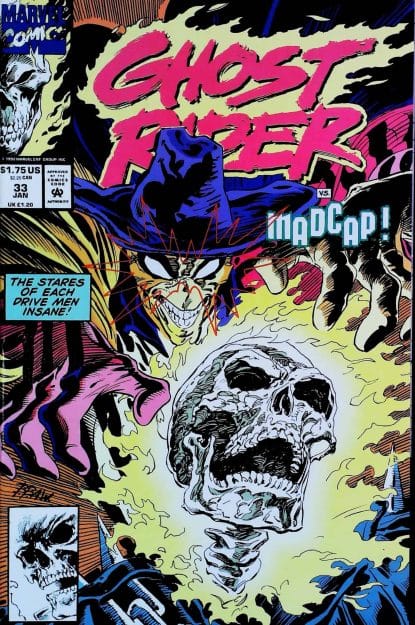 Couverture de GHOST RIDER (1990) #33 - par Bret Blevins - lecubeacomics.com