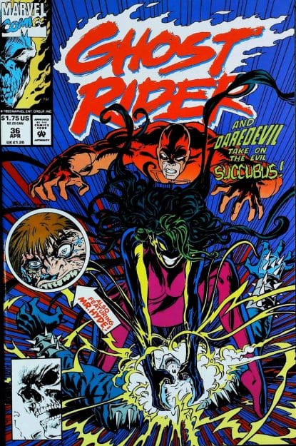 Couverture de GHOST RIDER (1990) #36 - par Bret Blevins - lecubeacomics.com