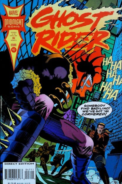 Couverture de GHOST RIDER (1990) #47 - par Ron Garney - lecubeacomics.com