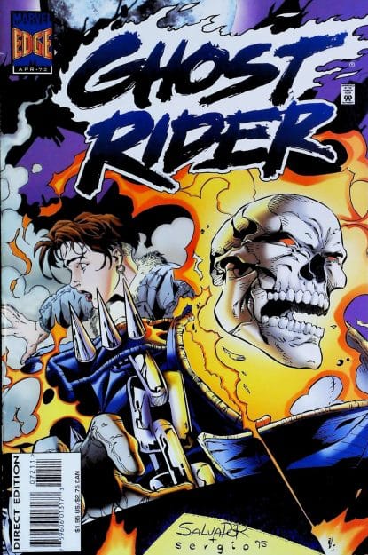 Couverture de GHOST RIDER (1990) #72 - par Salvador Larroca - lecubeacomics.com