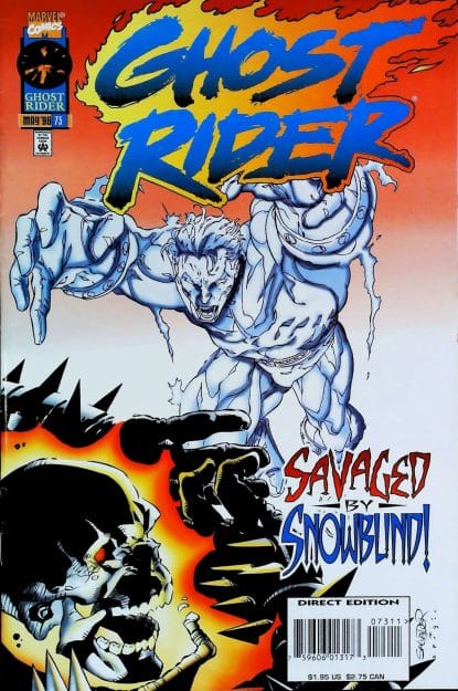 Couverture de GHOST RIDER (1990) #73 - par Salvador Larroca - lecubeacomics.com