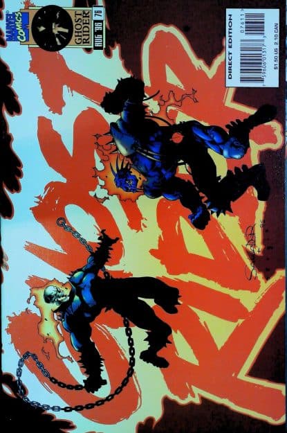 Couverture de GHOST RIDER (1990) #76 - par Salvador Larroca - lecubeacomics.com