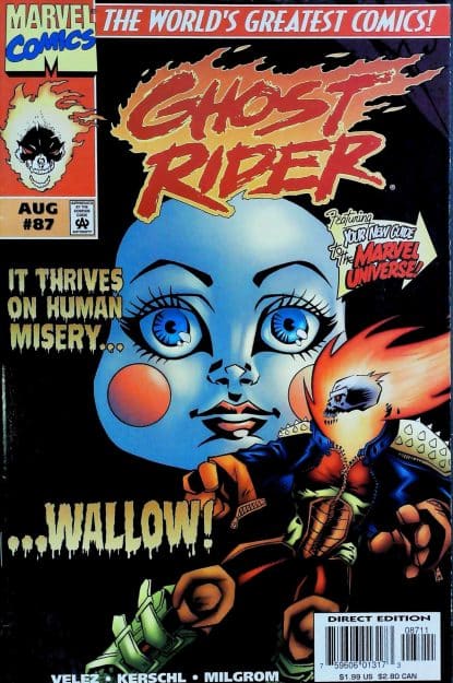 Couverture de GHOST RIDER (1990) #87 - par Karl Kerschl - lecubeacomics.com