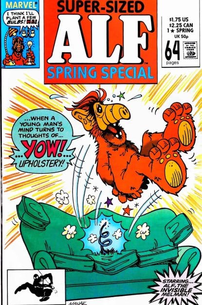Couverture de ALF (1988) SPRING SPECIAL #1 - par Dave Manak - lecubeacomics.com
