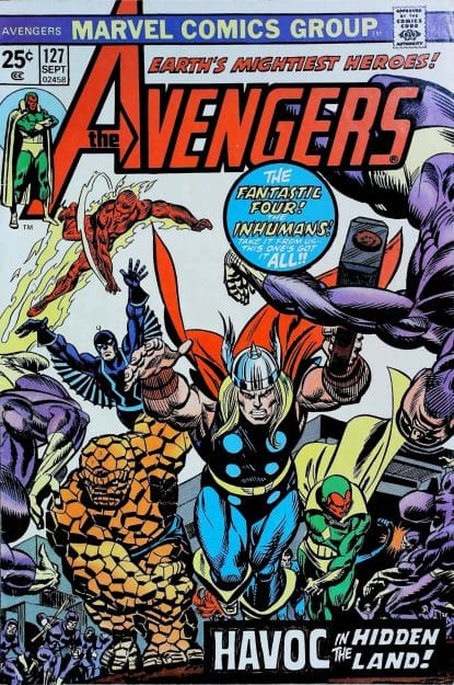Couverture de AVENGERS (1963) #127 - par Gil Kane - lecubeacomics.com