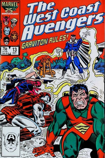 Couverture de AVENGERS WEST COAST (1985) #13 - par Al Milgrom - lecubeacomics.com