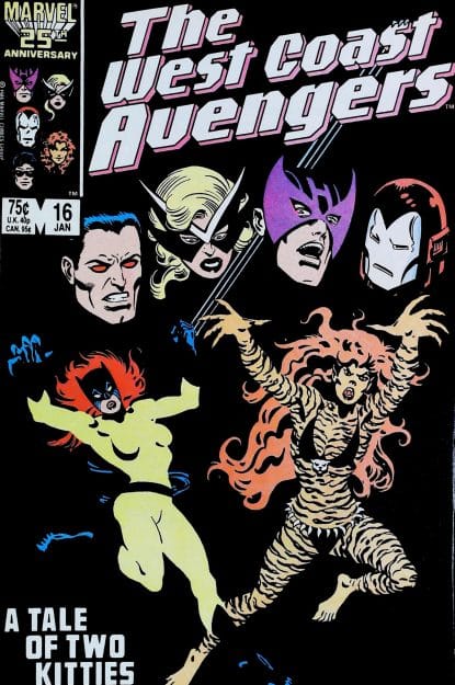 Couverture de AVENGERS WEST COAST (1985) #16 - par Al Milgrom - lecubeacomics.com