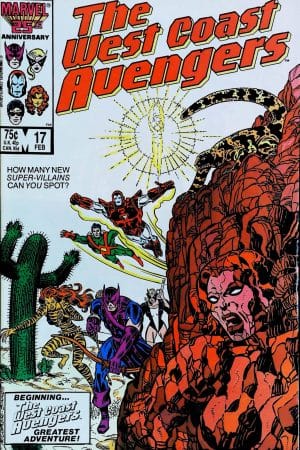 Couverture de AVENGERS WEST COAST (1985) #17 - par Al Milgrom - lecubeacomics.com