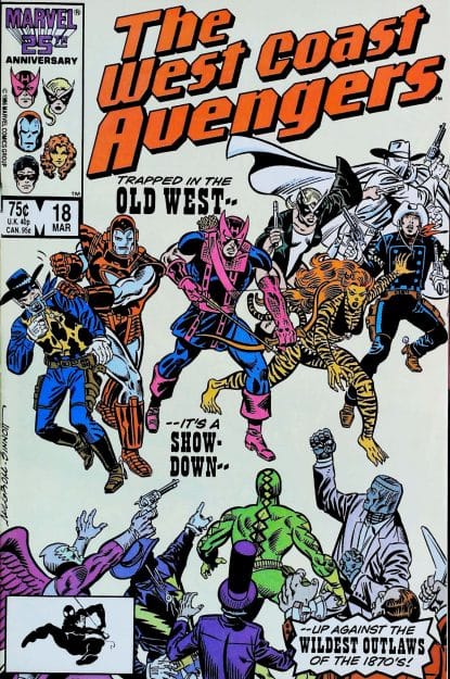 Couverture de AVENGERS WEST COAST (1985) #18 - par Al Milgrom - lecubeacomics.com