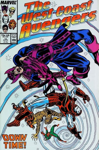 Couverture de AVENGERS WEST COAST (1985) #19 - par Al Milgrom - lecubeacomics.com