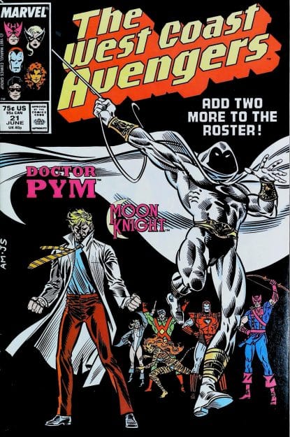 Couverture de AVENGERS WEST COAST (1985) #21 - par Al Milgrom - lecubeacomics.com