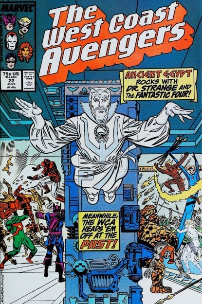 Couverture de AVENGERS WEST COAST (1985) #22 - par Al Milgrom - lecubeacomics.com