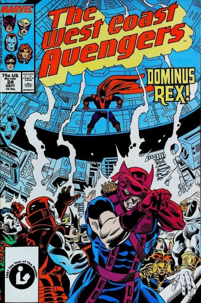 Couverture de AVENGERS WEST COAST (1985) #24 - par Al Milgrom - lecubeacomics.com