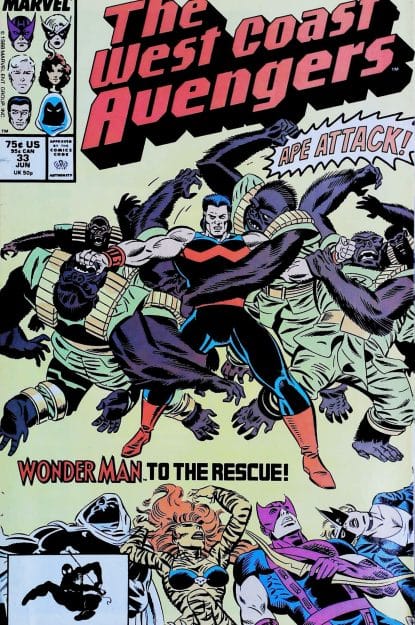 Couverture de AVENGERS WEST COAST (1985) #33 - par Al Milgrom - lecubeacomics.com