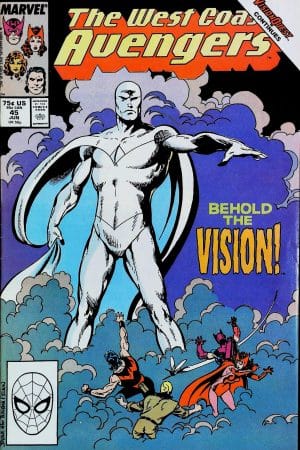 Couverture de AVENGERS WEST COAST (1985) #45 - par John Byrne - lecubeacomics.com
