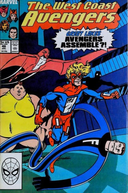 Couverture de AVENGERS WEST COAST (1985) #46 - par John Byrne - lecubeacomics.com