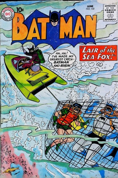 Couverture de BATMAN (1940) #132 - par Sheldon Moldoff - lecubeacomics.com